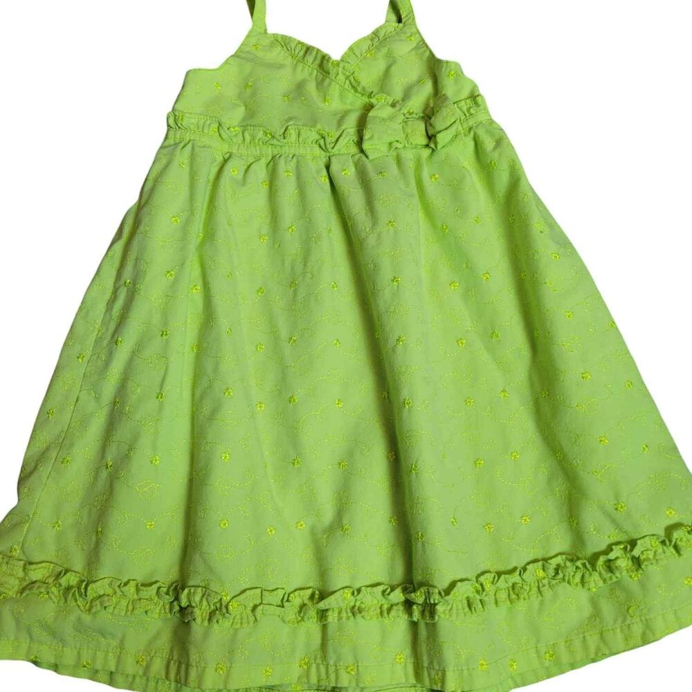 Girl's Size 4T Penelope Mack Lime Green Summer Dress